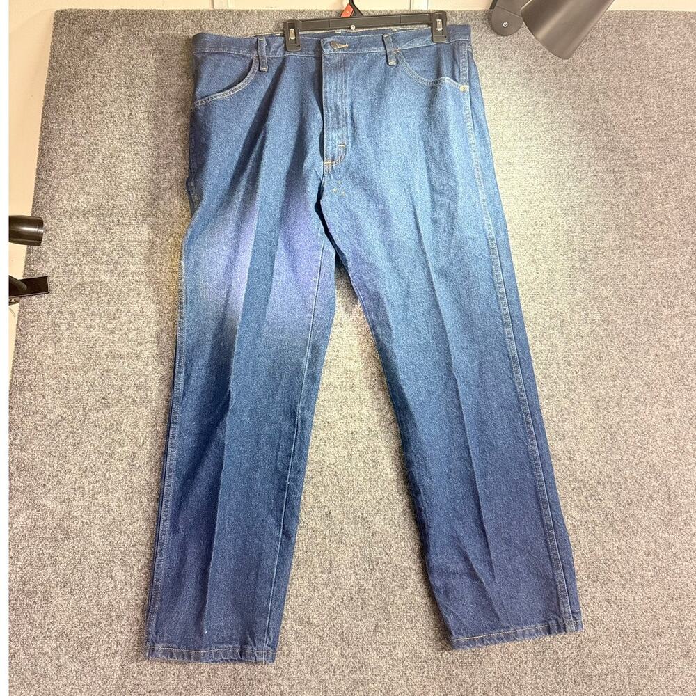 Rustler by Wrangler Men's Blue Regular Fit Straight Leg Jeans Size 40x30